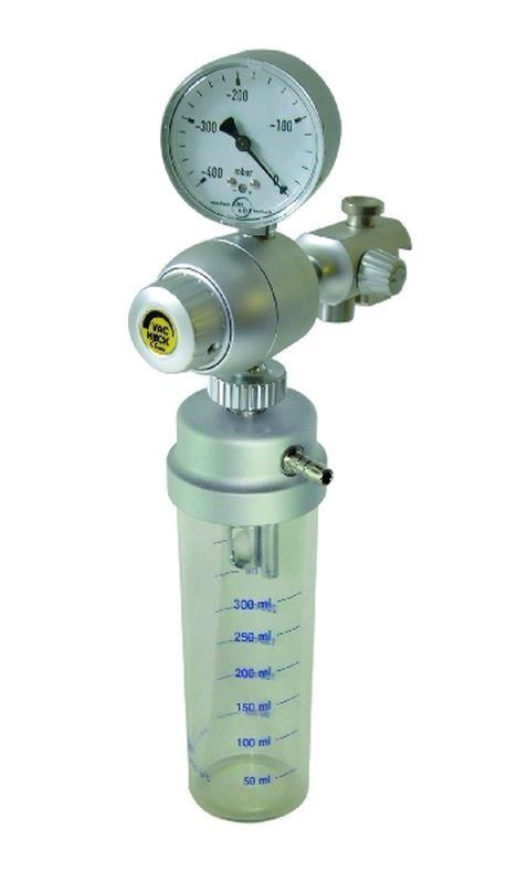 Niedrigvakuumregler mit Vorlageflasche EN ISO