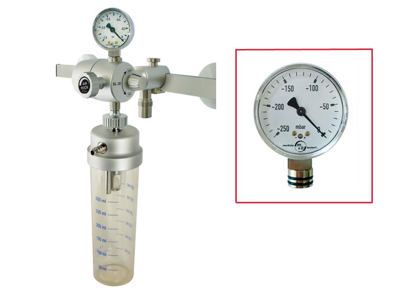 Niedrigvakuumregler air mit Vorlageflasche