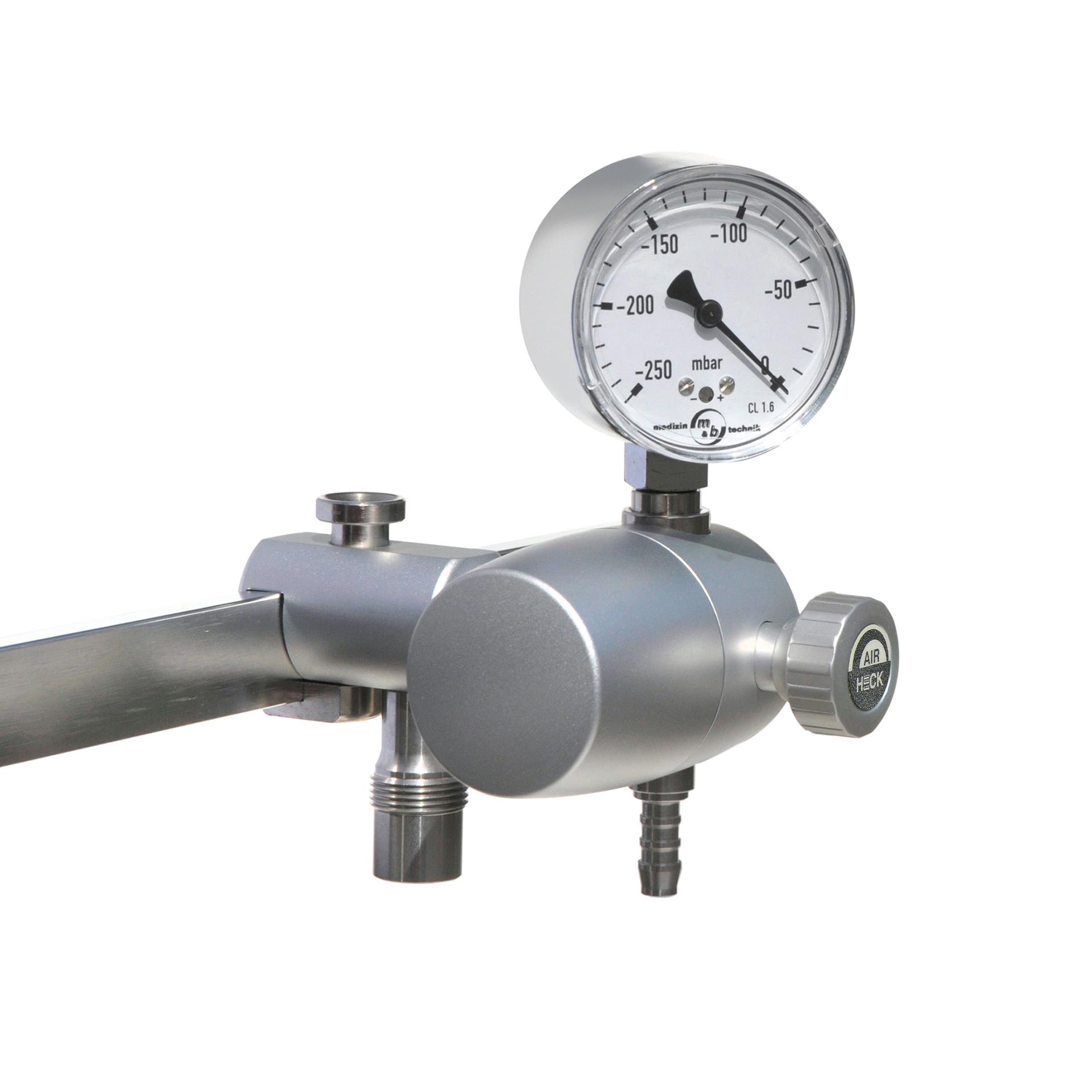 Niedrigvakuumregler Air mit Schlauchanschl. EN ISO