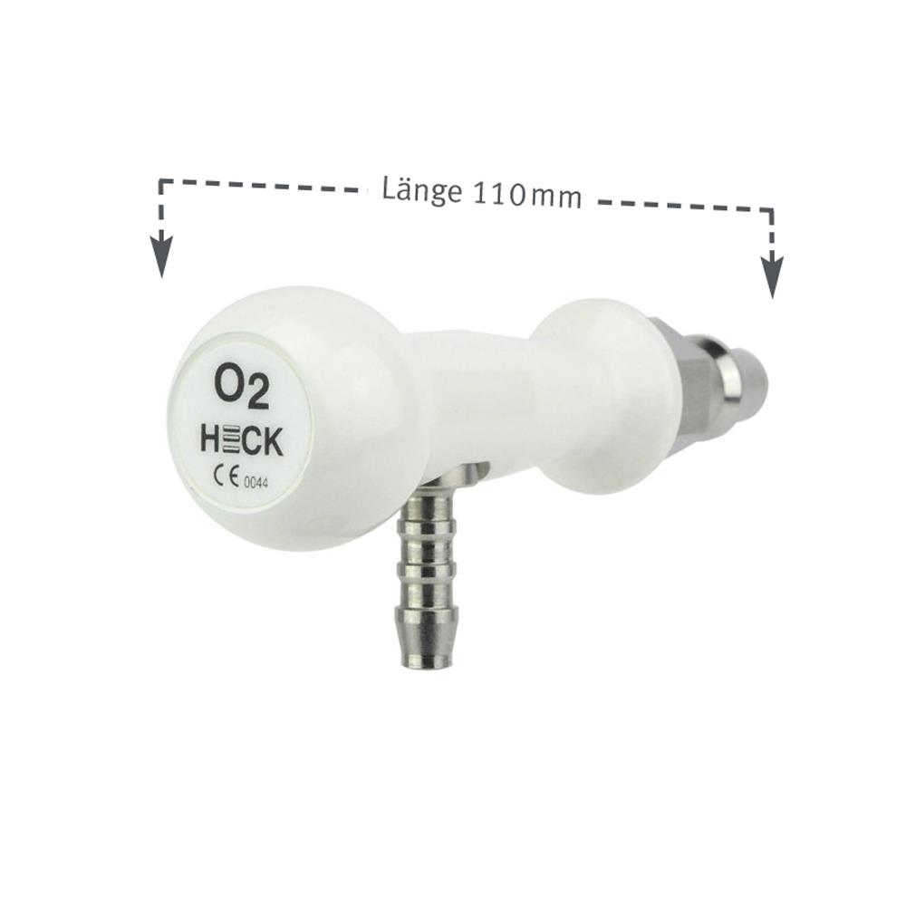 Gasentnahmestecker für Sauerstoff, EN/ISO