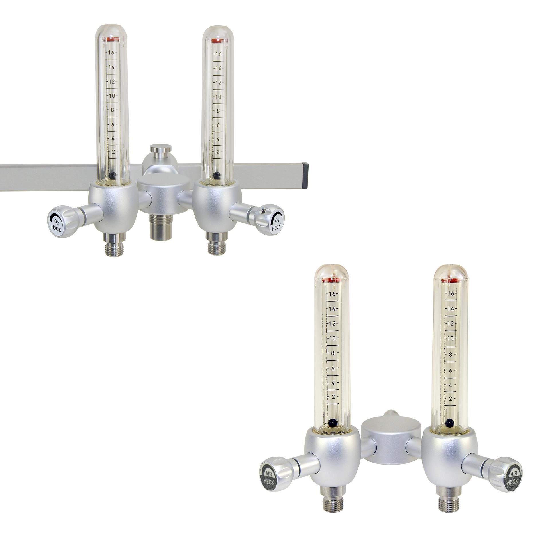 Durchflussmesser  0-16 L/min, Air, doppelt