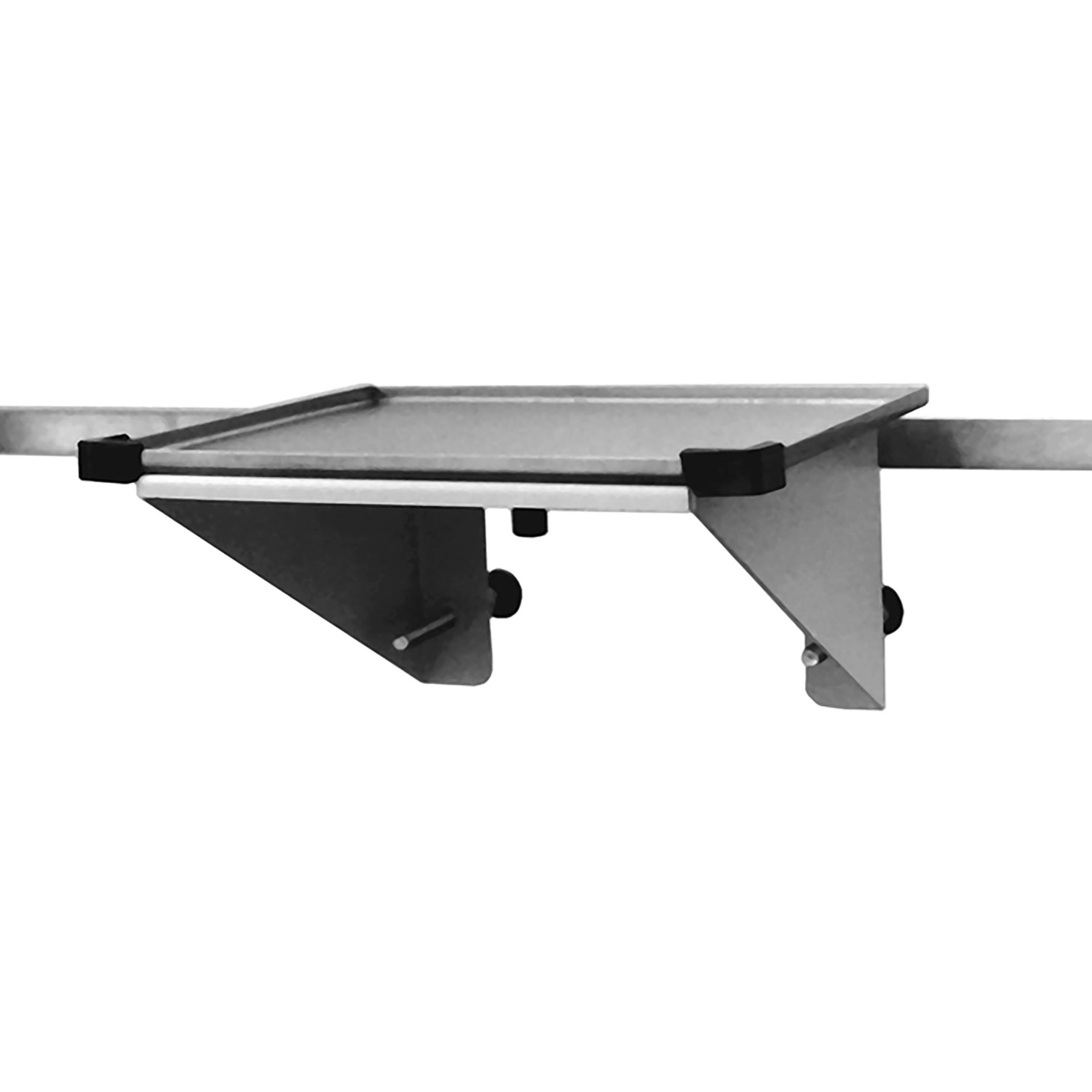 Monitorträger mit Wandabstützung
