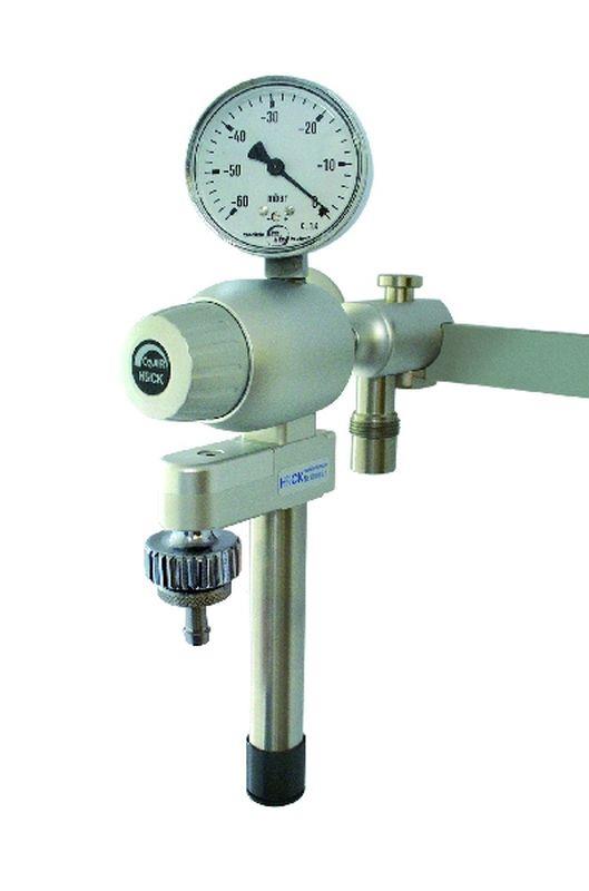 Dauerdrainageinjektor mit Manometer und SA EN ISO