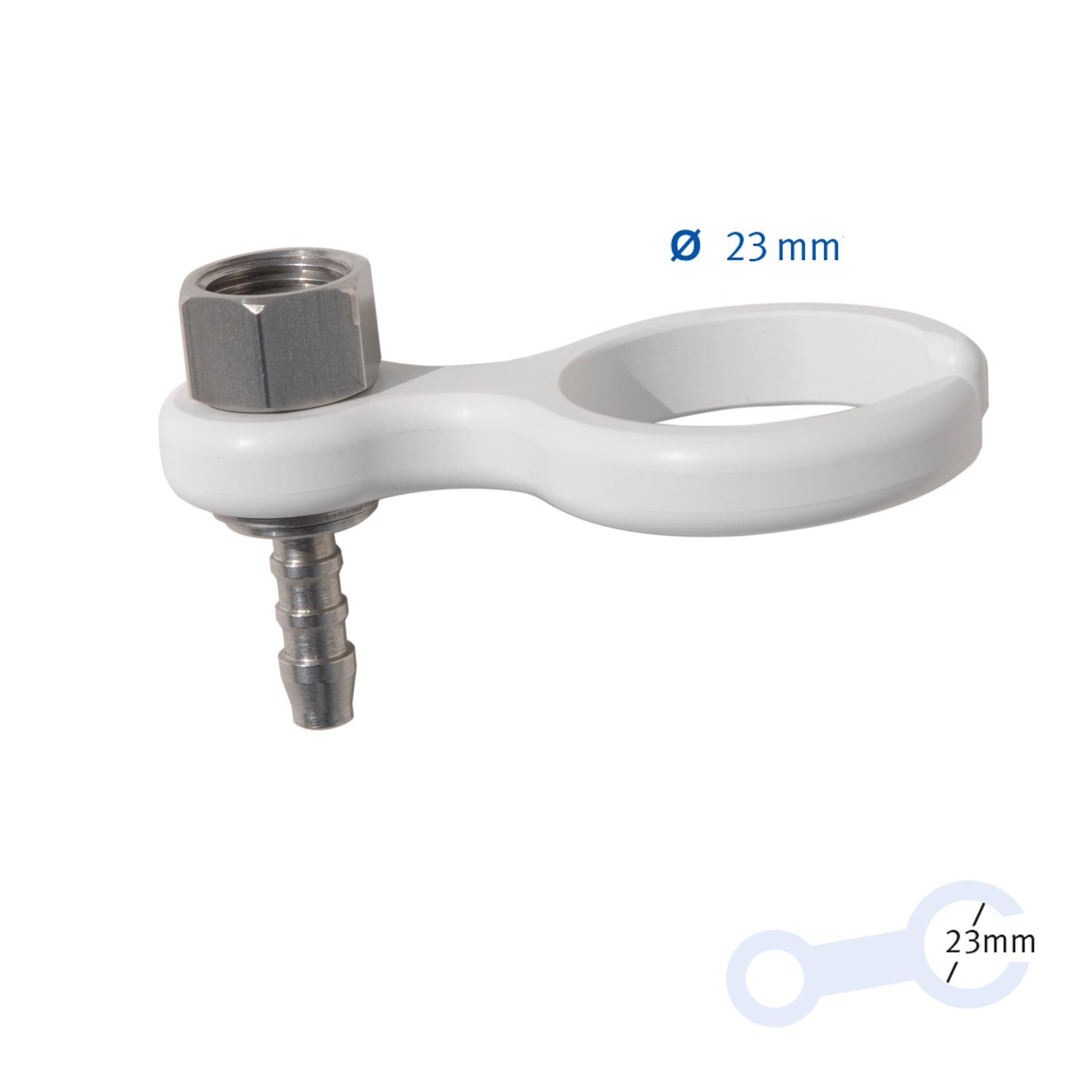 Schlauchtülle mit Halterung Ø 23 mm