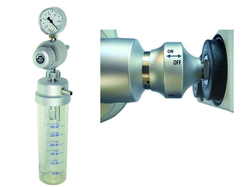 Vakuumregler mit Vorlageflasche & On-Off Schalter