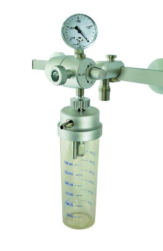 Niedrigvakuumregler air mit Vorlageflasche EN ISO